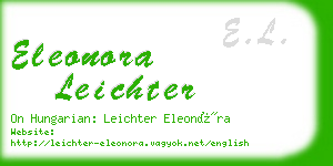 eleonora leichter business card